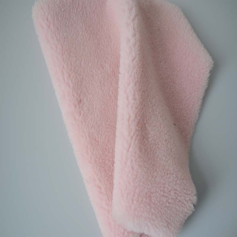 Hongyang Manufacturer – Customizable Premium Wool Fabric “dream Pink Blue” Pellet Fleece​