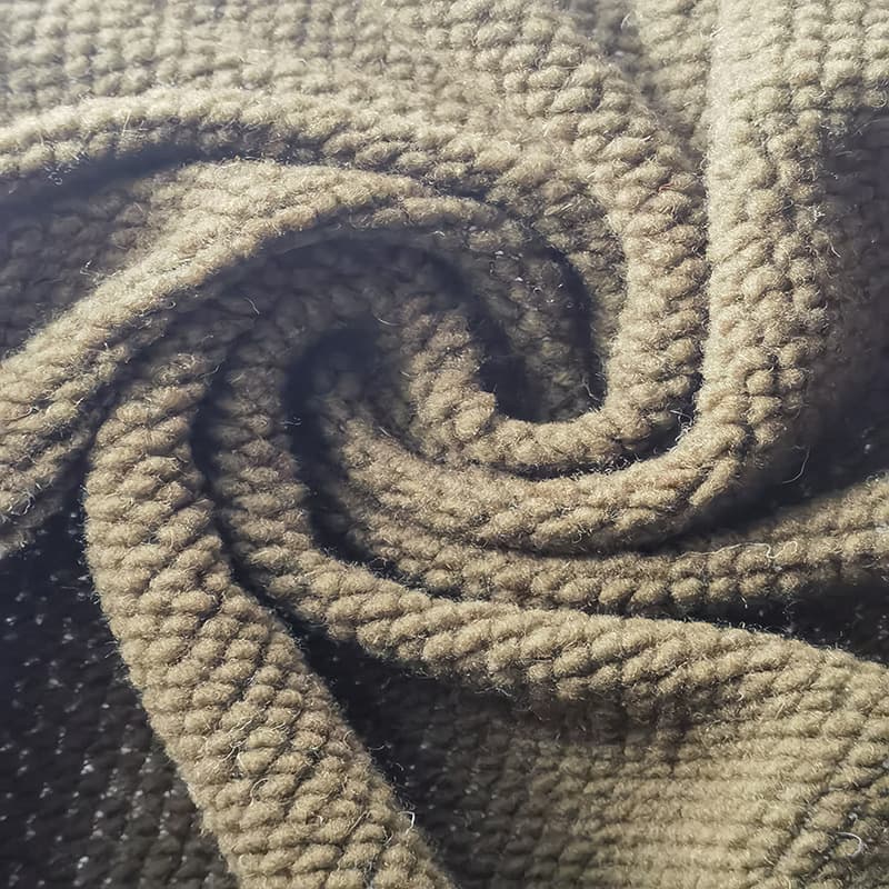 ​hongyang Solid Color Jacquard Coarse-knit Woolen Fabric​