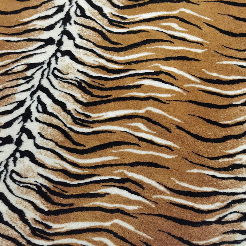 ​​hongyang Leopard Print Long-pile Wool Fabric For Sofa & Area Rugs​