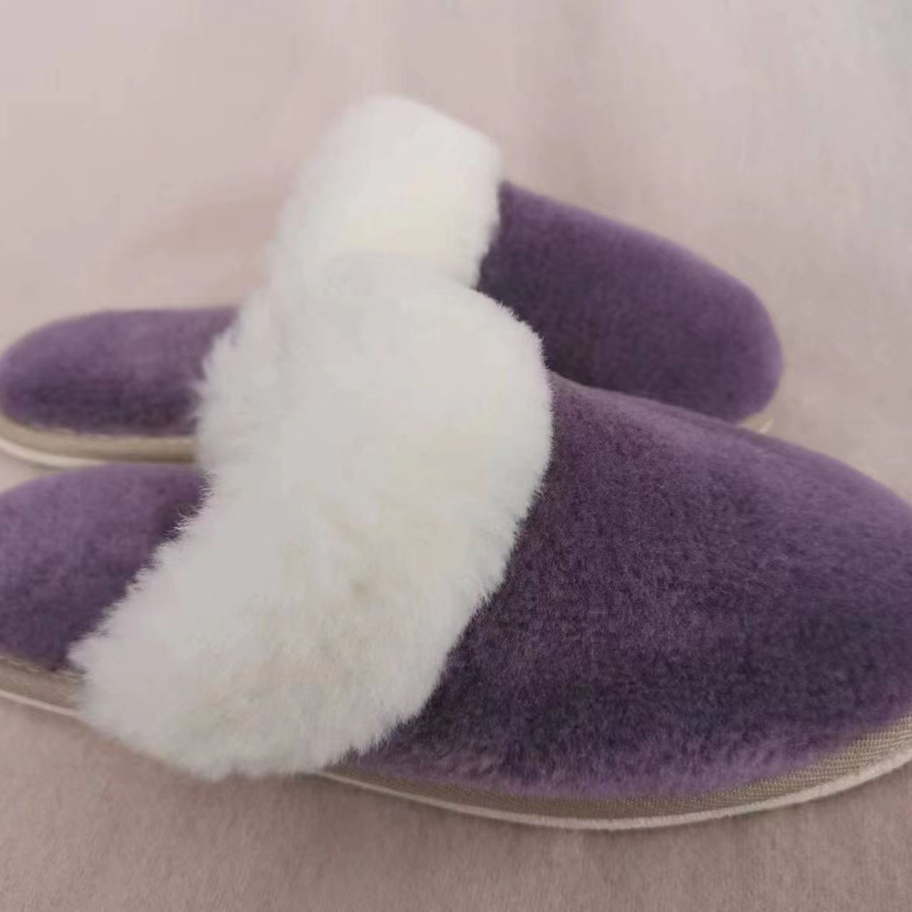 Hongyang New Autumn & Winter Indoor Slippers Wholesale: Home Plush Slippers, Warm Thick-soled Non-slip Slippers For Women