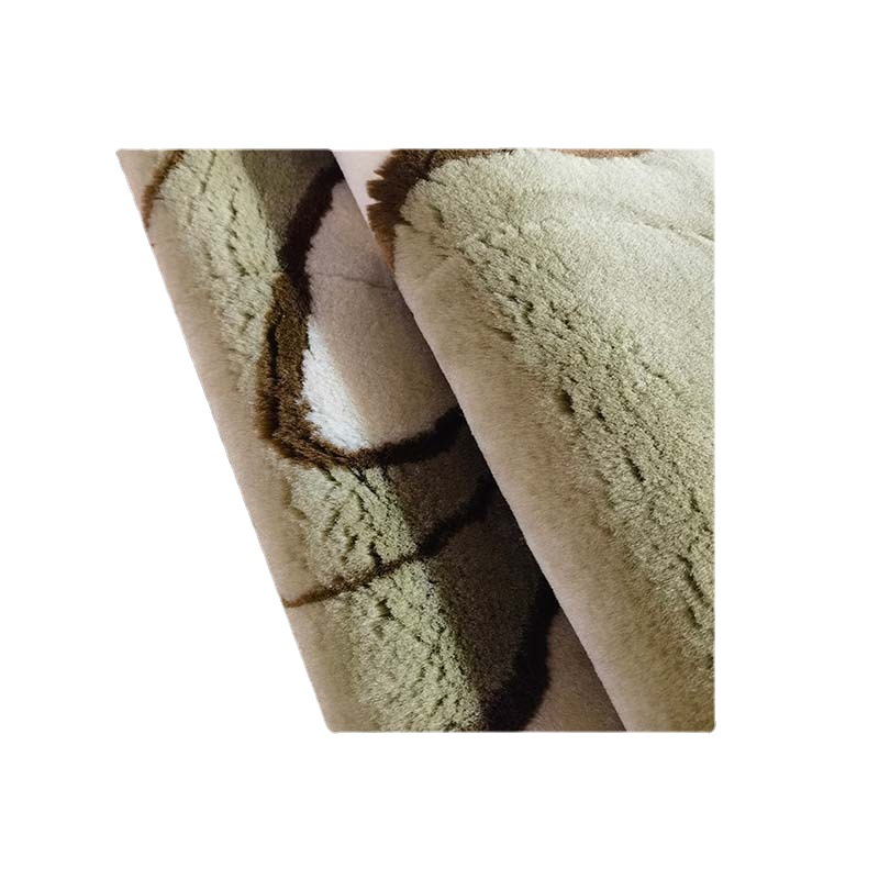 ​​hongyang Leopard Print Long-pile Wool Fabric For Sofa & Area Rugs​