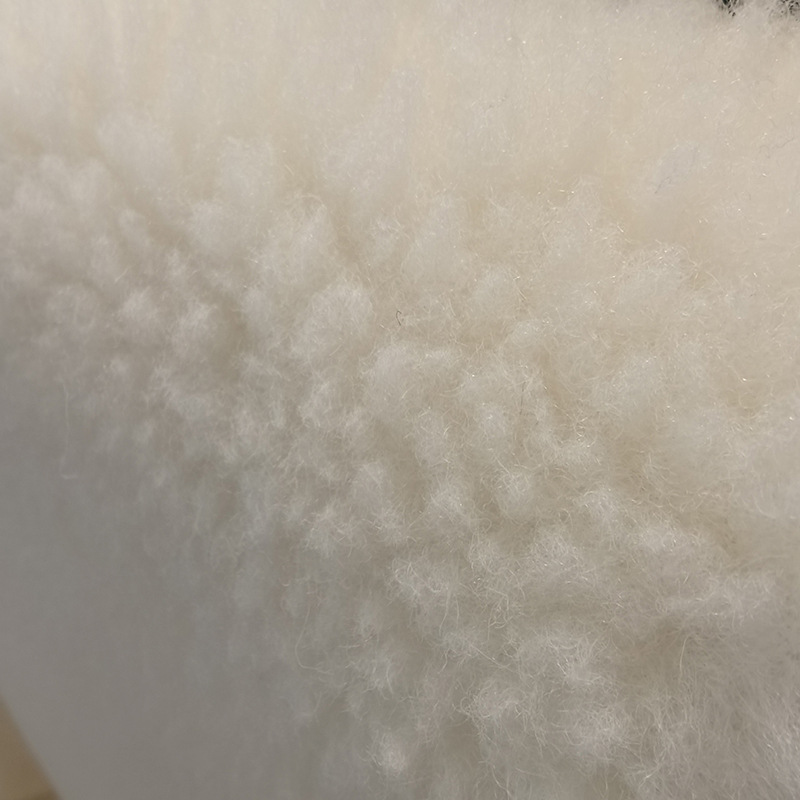 ​​hongyang Premium Wool Mattress Pad: Long-pile White Fleece With Roll-ball Texture For Home Warmth, Modern Bedding​