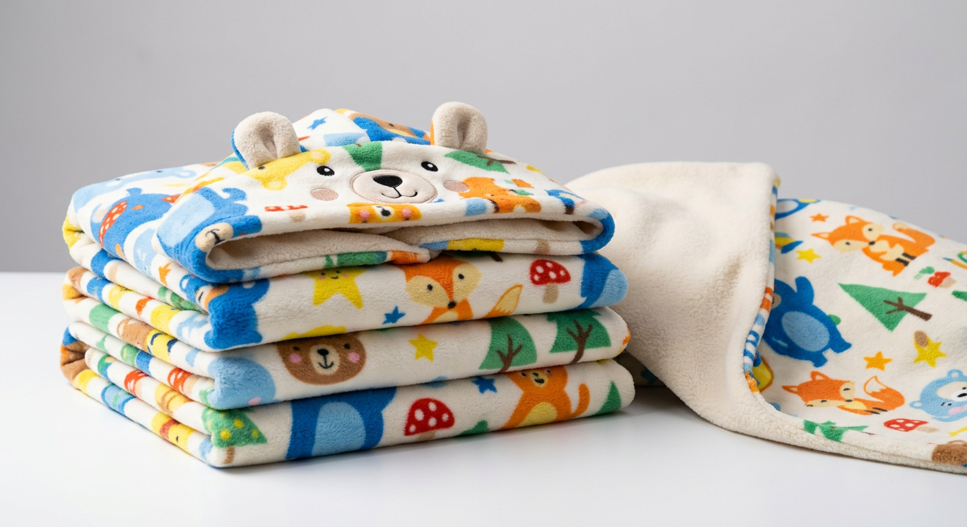 Cartoon Print Polar Fleece Fabric