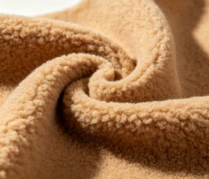 Pure wool polar fleece fabric