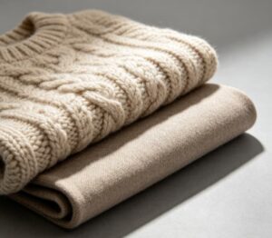 Coarse Knit Wool Fabric